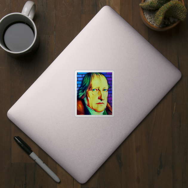 Georg Wilhelm Friedrich Hegel Colourful Portrait | Georg Wilhelm Friedrich Hegel Artwork 7 by JustLit